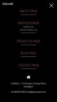 FullMenu - Fullscreen Overlay Menu Navigator Screenshot 2