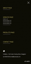 FullMenu - Fullscreen Overlay Menu Navigator Screenshot 3