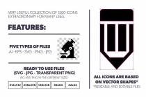 1500 Miscellaneous Icons Screenshot 1