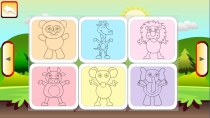 Edukida Your Own Coloring Happy Animals Kids Game Screenshot 1