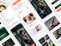 Me Fit - Fitness Mobile App UI Kit Figma Screenshot 3