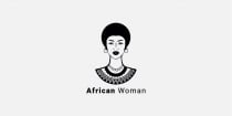 African Woman Creative Logo Screenshot 1