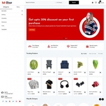 M Shop eCommerce WordPress Theme Screenshot 3