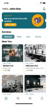 Salon Booking App React Native Screenshot 1