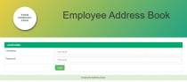 Employee Address Book PHP Script Screenshot 1