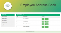 Employee Address Book PHP Script Screenshot 3