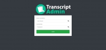 PHP Transcript University- School System Screenshot 1