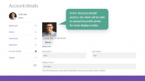 WooCommerce Profile Photo Screenshot 2