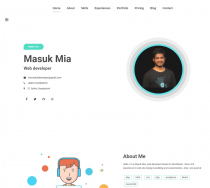 Maxpro Responsive Portfolio HTML5 Template Screenshot 11