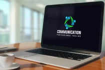 Abstract Social Communication Leader Logo Design Screenshot 2