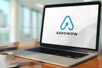 Minimal Line Letter A Arrow Logo Design Screenshot 1