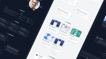 Anaroz - Vue And Tailwind Portfolio Template Screenshot 1