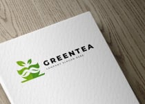 Creative Coffee Cup Green Tea Logo Design Screenshot 4