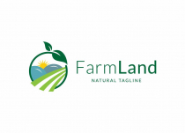 Farm Land Modern Agriculture Logo Design Screenshot 1