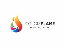 Creative Media Color Flame Logo Design Screenshot 2