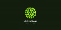 Circle Leafs Minimal Logo Template Screenshot 1