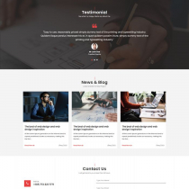 Jaxson - Responsive One Page Portfolio Template Screenshot 5