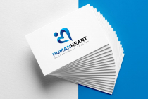 Creative Modern Human Heart Wellness Logo Design Screenshot 3