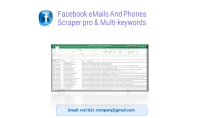 Facebook Phones And eMails scraper Python Screenshot 2