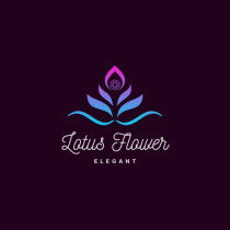 Gradient Lotus Flower Logo Screenshot 1