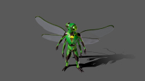 Dragon Fly 3D Model Screenshot 2