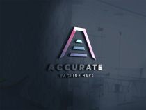 Accurate Letter A Pro Logo Screenshot 2