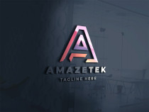 Amazetek Letter A Logo Screenshot 2