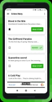 Crime Story Template Offline - Flutter full source Screenshot 2