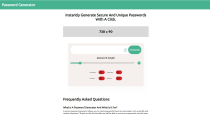 Password Generator - React JS Screenshot 1