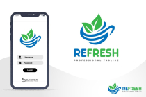 Refresh Food Drink Juice Coffee Logo Screenshot 6