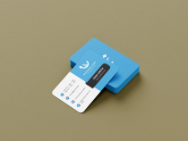 Corporate Business Card Template Vector Screenshot 2