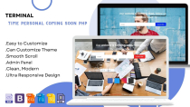 Terminal Time - Coming Soon And Time Counter PHP Screenshot 1