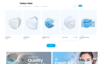 Wear Mask Ecommerce Web Template - PSD  Screenshot 3