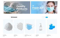 Wear Mask Ecommerce Web Template - PSD  Screenshot 4