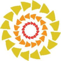 Abstract Sun Logo Screenshot 1