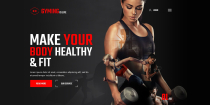 Gyming-Is-Life Template - UI Adobe Photoshop  Screenshot 1