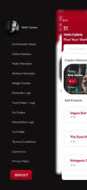 CrossFit Fitness And Workout App - Adobe XD Screenshot 73