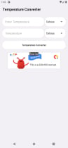 Temperature Converter Android Screenshot 1