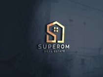 Superom Letter S Real Estate Logo Template Screenshot 1