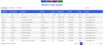 Responsive Modern Table jQuery Screenshot 1