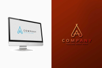 Letter A Tent Logo Template Design Screenshot 2