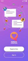 Perfect Couples App - Adobe XD Mobile UI Kit Screenshot 2