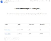 Price comparison Python script for resellers Screenshot 3