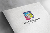 Over Squa Pro Logo Template Screenshot 2