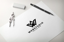 Web Studio - Letter W Logo Template Screenshot 1