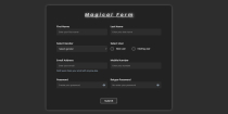 Magical Form jQuery validation HTML-CSS jQuery Screenshot 1