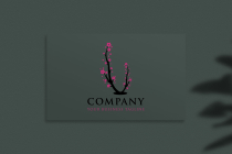 Cherry Blossom sakura Logo design Screenshot 1