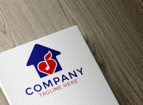 Creative Love Home Logo Template Screenshot 1