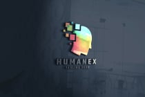 Human Pixel Pro Logo Template Screenshot 2