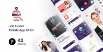 Job Finder Mobile App UI Kit Figma Screenshot 1